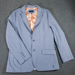 William Murray Sport Coat Men Medium Blue Blazer Preppy Suit Jacket Stretch Golf